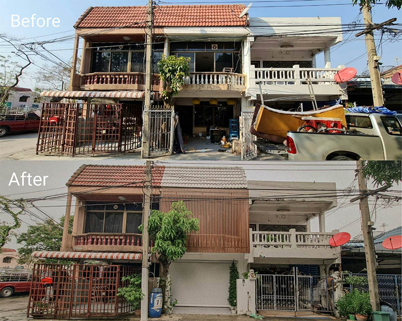 Nhà phố 2 tầng phong cách tối giản