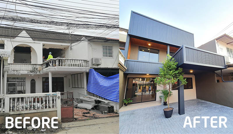 Cải tạo nhà phố 2 tầng cũ, biến nó thành kiểu gác xếp