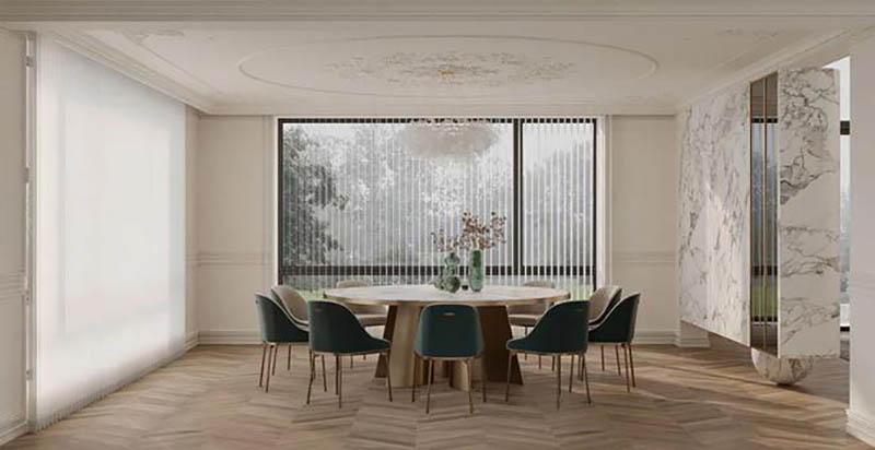 Nhà phố tân cổ điển 4 tầng diện tích 181m2