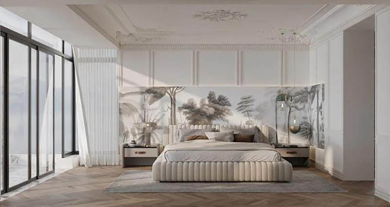 Nhà phố tân cổ điển 4 tầng diện tích 181m2