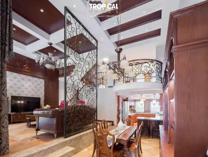 Nhà phố tân cổ điển 3 tầng diện tích 280m2