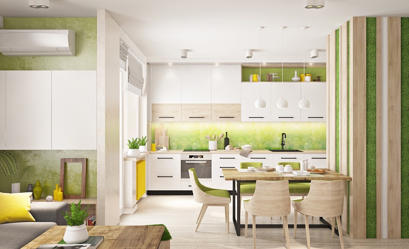bếp xanh cốm