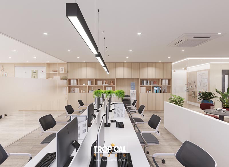 Thiết kế nội thất văn phòng chị Thanh ở quận 3